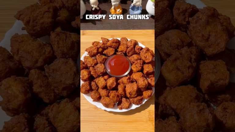 Crispy Soya Chunks Recipe #shorts #recipe #snacks #soyachunks #shortsfeed #trending #viral #cooking