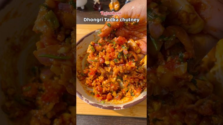 Rajasthani Viral Dhoongri Tadka Chutney #shorts #chutney #recipe #trending #viral #shortsfeed #food