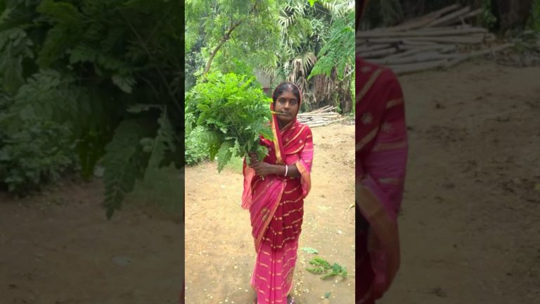Moringa Leaf Fritters Recipe – Healthy & Crispy Snack #shorts #viral #cooking #villagefood #recipe