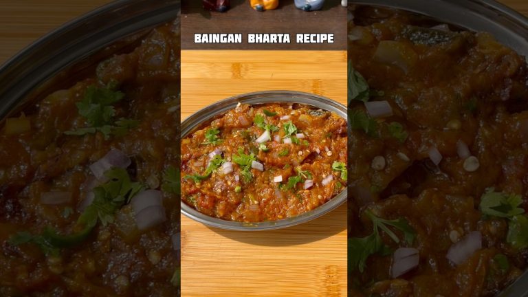 Baingan Ka Bharta #shorts #recipe #baingankabharta #trending #viral #shortsfeed #cooking #streetfood